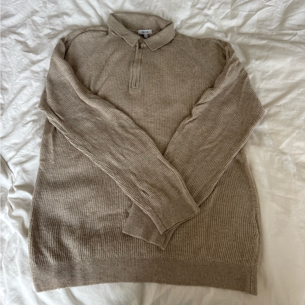 Reiss Zip Knit Sweater